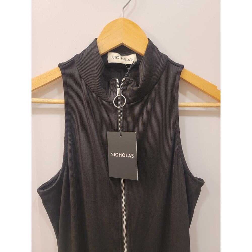 Nicholas Black Ribbed Romper - Picture 5 of 9